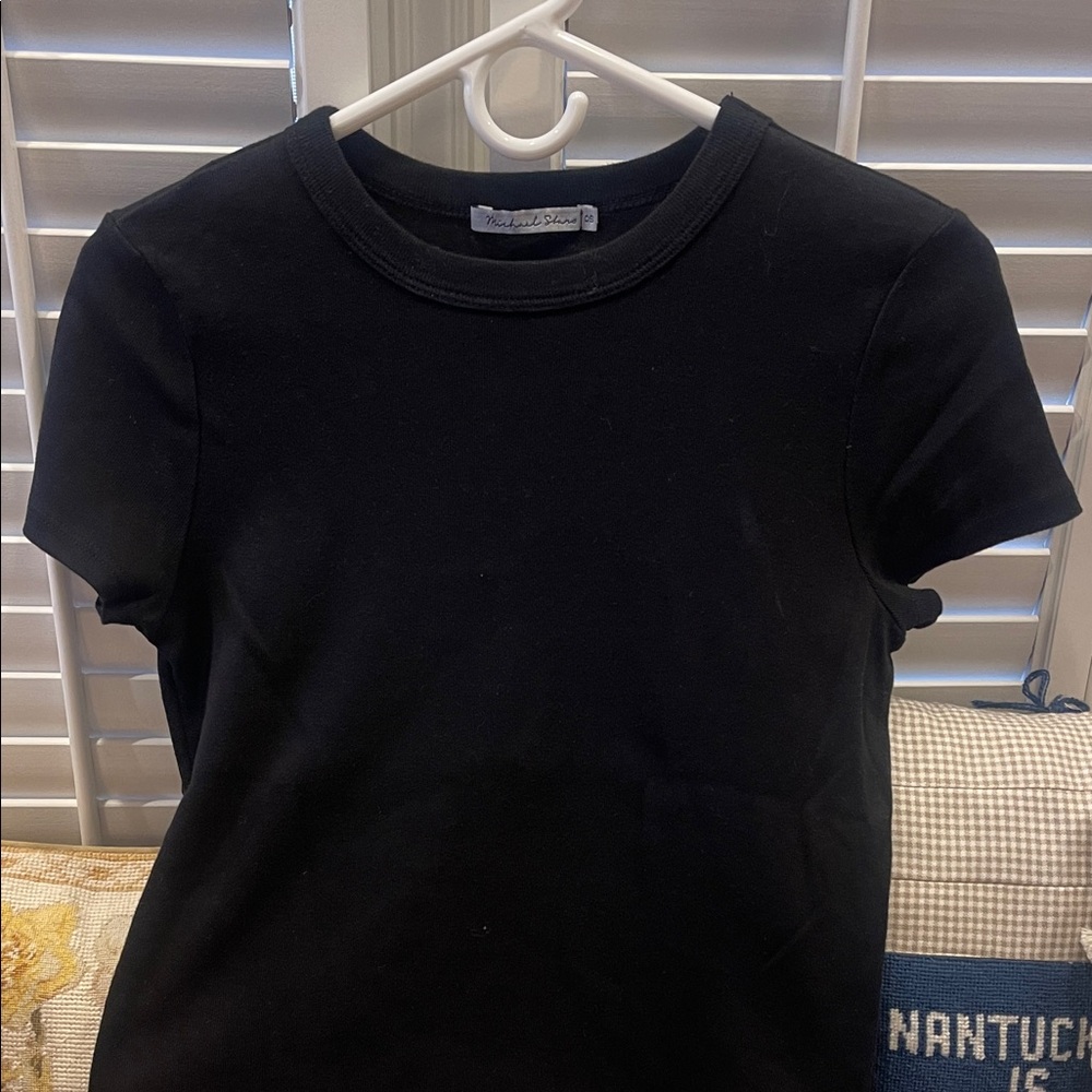 Michael Stars Black Crew Neck Tee